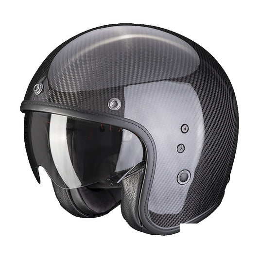 Casco Moto Jet Scorpion BELFAST EVO CARBON SOLID Nero