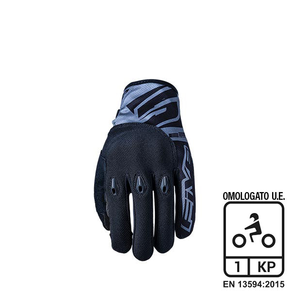 GUANTI MOTO FIVE E3 EVO NERO-GRIGIO