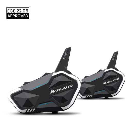 INTERFONO MIDLAND R1 MESH DYNAMIC FINO A 2 KM DOPPIO (2 PEZZI)