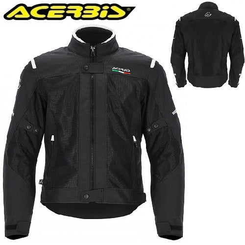 Giacca Moto 3 Strati CE Acerbis ON ROAD RUBY Nero Bianco
