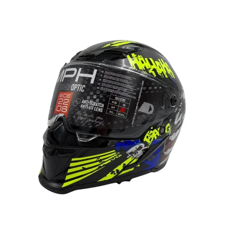 Casco Integrale MPH Blade Grafica Joker Giallo