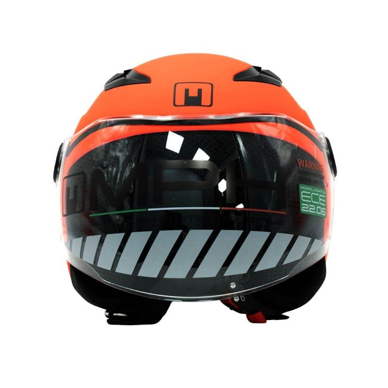 Casco Demi-Jet Bambino JUNIOR MPH 22.06 PLAY MATT FLUO ORANGE