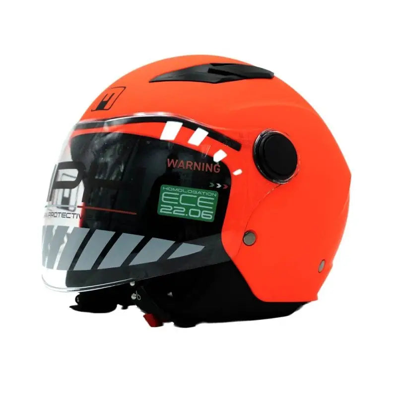 Casco Demi-Jet Bambino JUNIOR MPH 22.06 PLAY MATT FLUO ORANGE