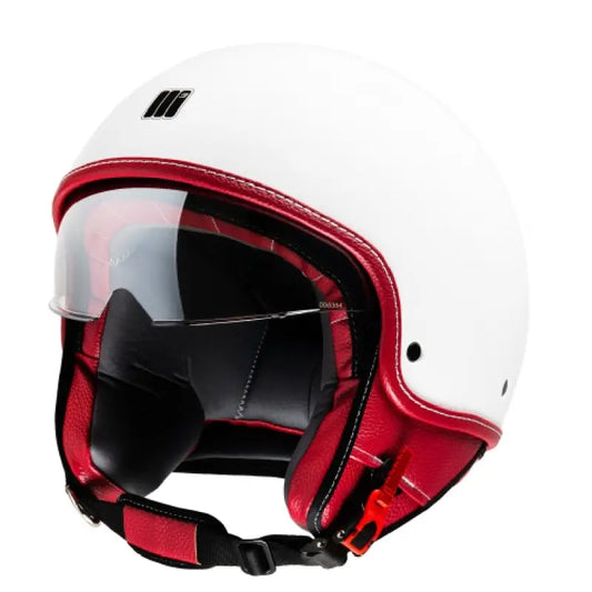 Casco Moto Jet Motocubo 717 BEETLE Bianco Perla (22.06)
