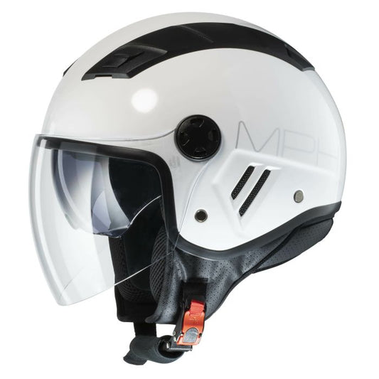 CASCO JET MPH AIRE OMOLOGAZIONE 22-06 BIANCO LUCIDO