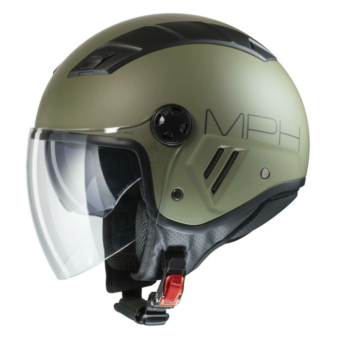 CASCO JET MPH AIRE OMOLOGAZIONE 22-06 VERDE MILITARE OPACO