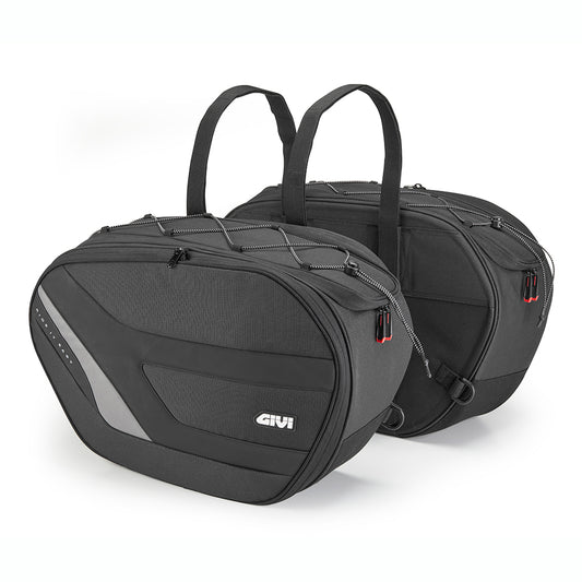Coppia di borse laterali Givi EASY10 espandibili da 27 a 35 lt