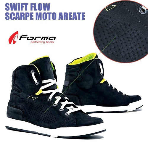 Scarpe Moto Forma SWIFT Flow Nero-Giallo (In Esaurimento)