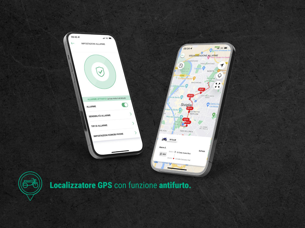 Localizzatore GPS Moto con Allarme Antifurto Komobi PRO PREMIUM