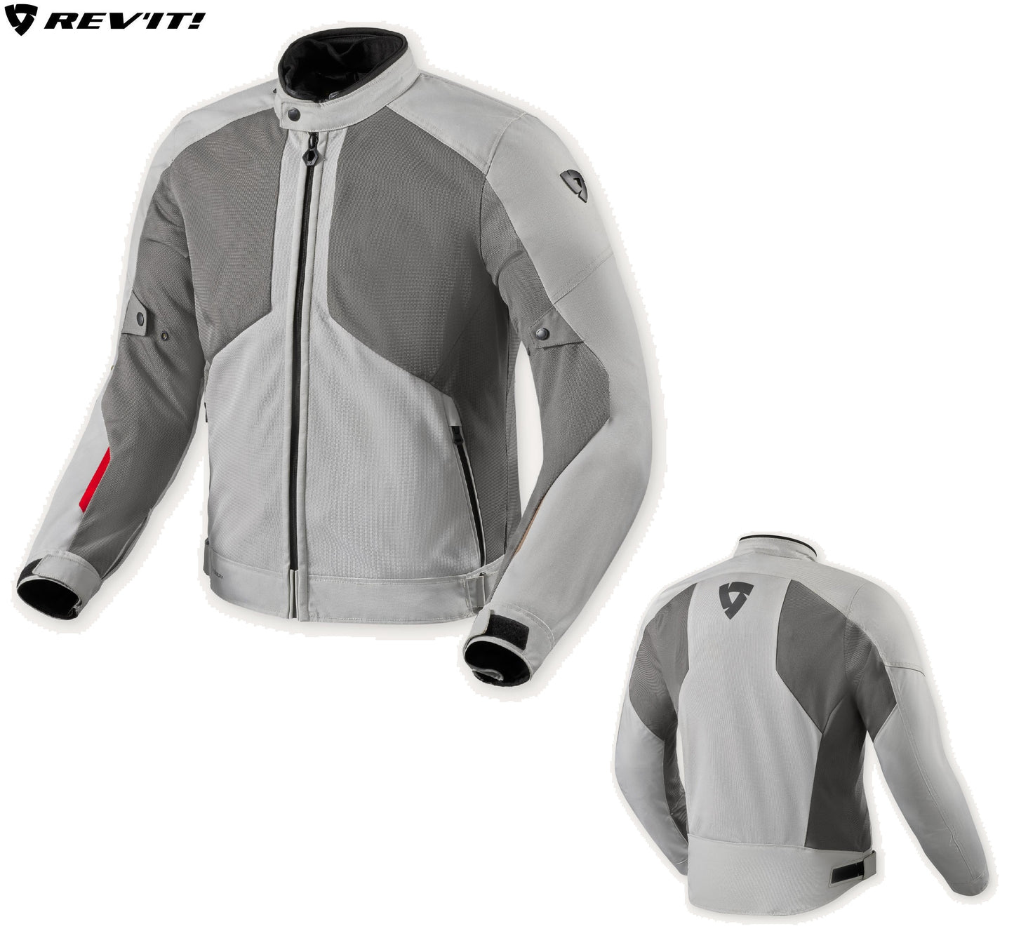 Giacca Revit Torque 3 H2O Light Grey-Red