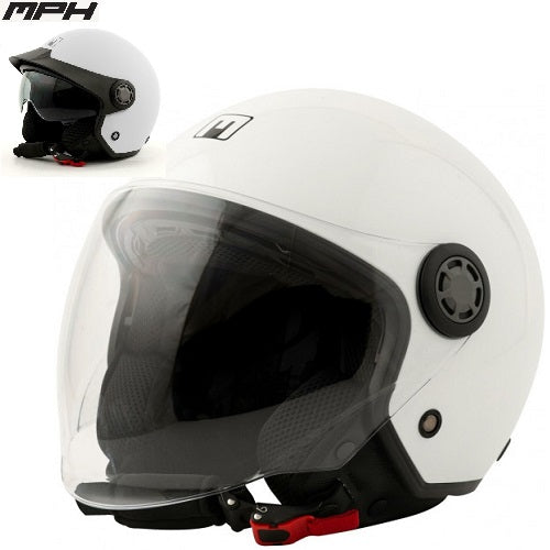Casco Demi-Jet MPH ONE GLOSS WHITE ECE 22.06 (In Esaurimento)