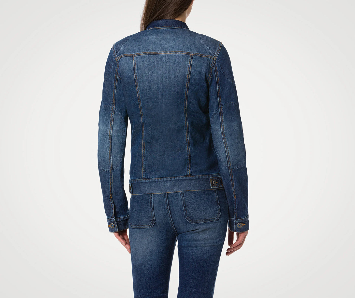 Giacca di Jeans Donna Moto Pmj LUCY Blu AAA