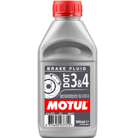 Motul Brake Fluid - Liquido per freni Dot 3 & 4, (Conf. 500 ml)