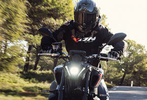 Giacca IXON FIERCE in tessuto UOMO nero-bianco-rosso