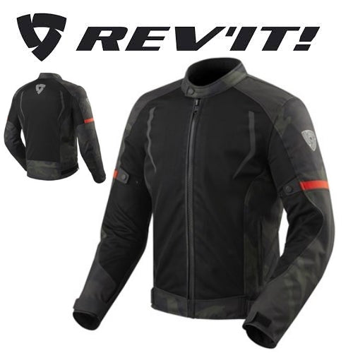 GIACCA REV'IT TORQUE NERO-VERDE MILITARE (In Esaurimento)