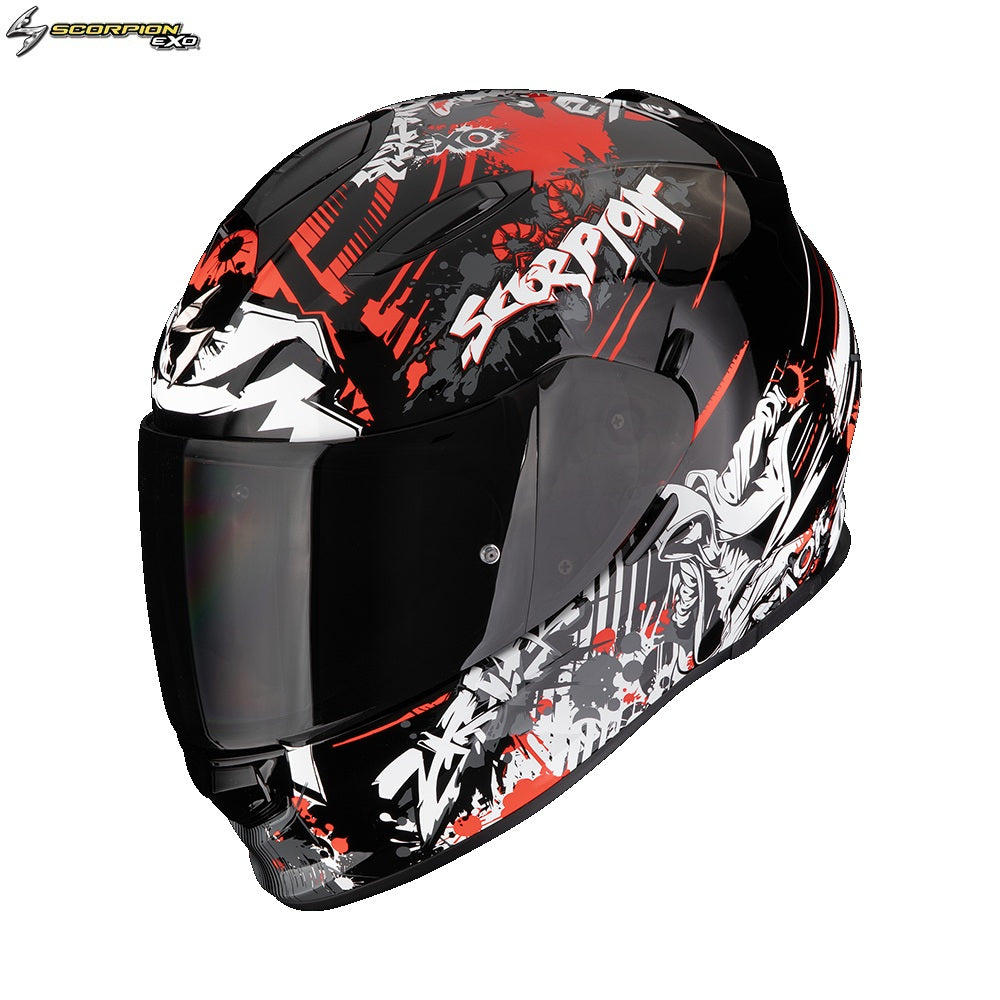 Casco Moto Integrale Scorpion EXO-491 SPECTOR Nero-Rosso