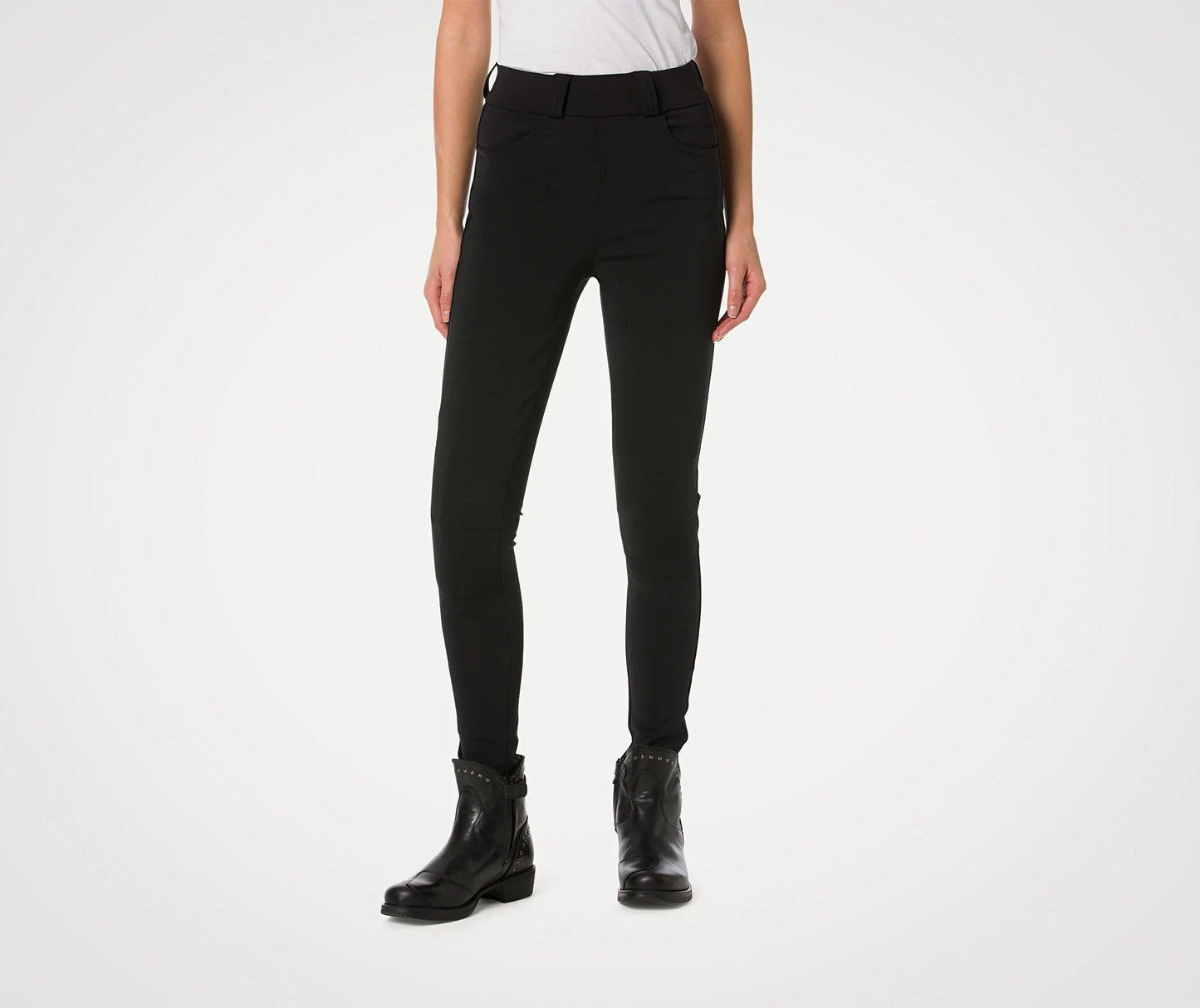 PANTALONI PMJ SPRING LEGGINGS NERI AA LADY DONNA