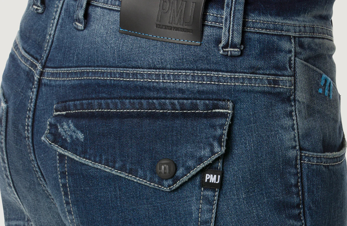 PANTALONI JEANS PMJ VEGAS MID AAA MAN BLUE UOMO