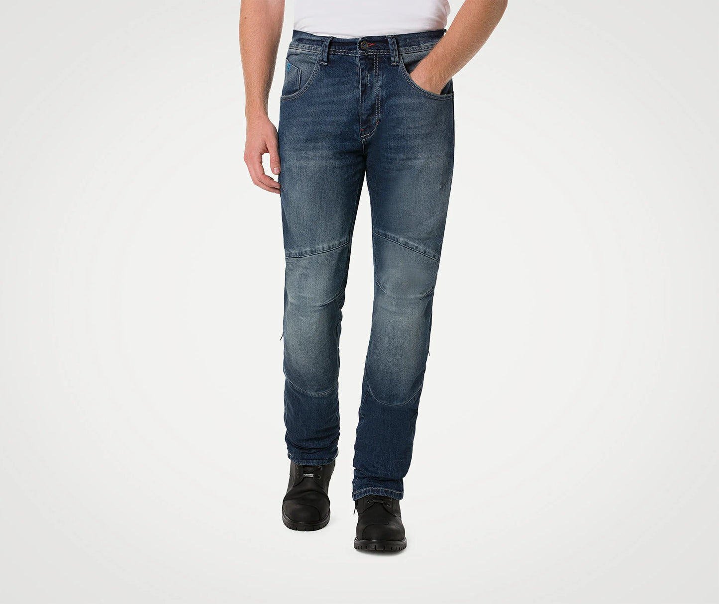 PANTALONI JEANS PMJ VEGAS MID AAA MAN BLUE UOMO
