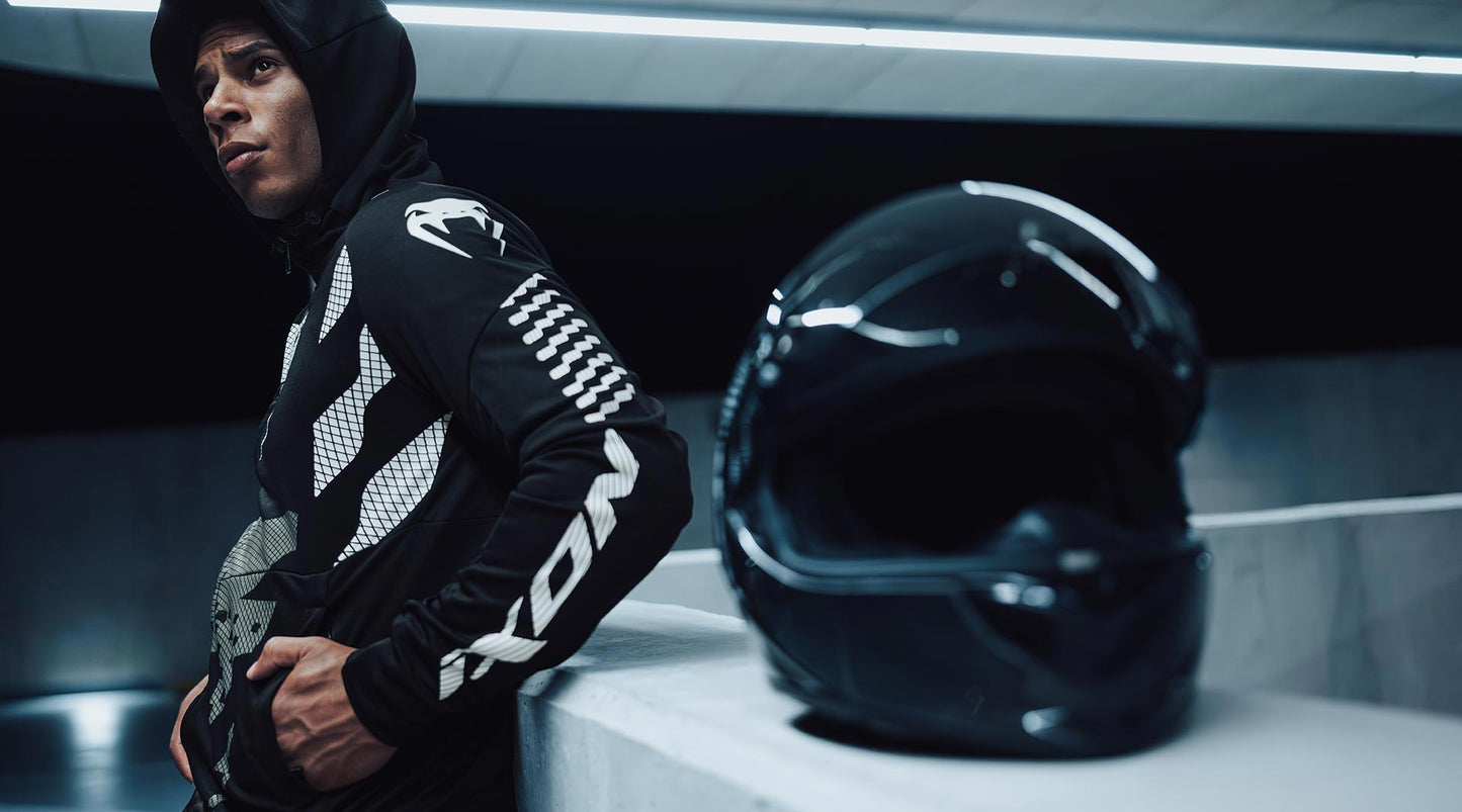 Giacca Moto Ixon Venum Touch-R Nero Bianco