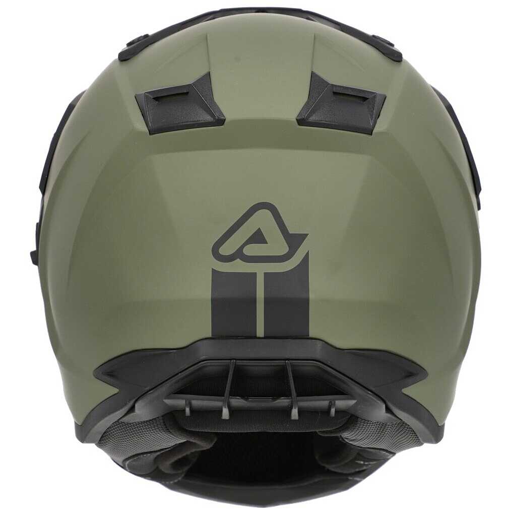 Casco Moto Adventure Acerbis Assault Mono Verde Militare