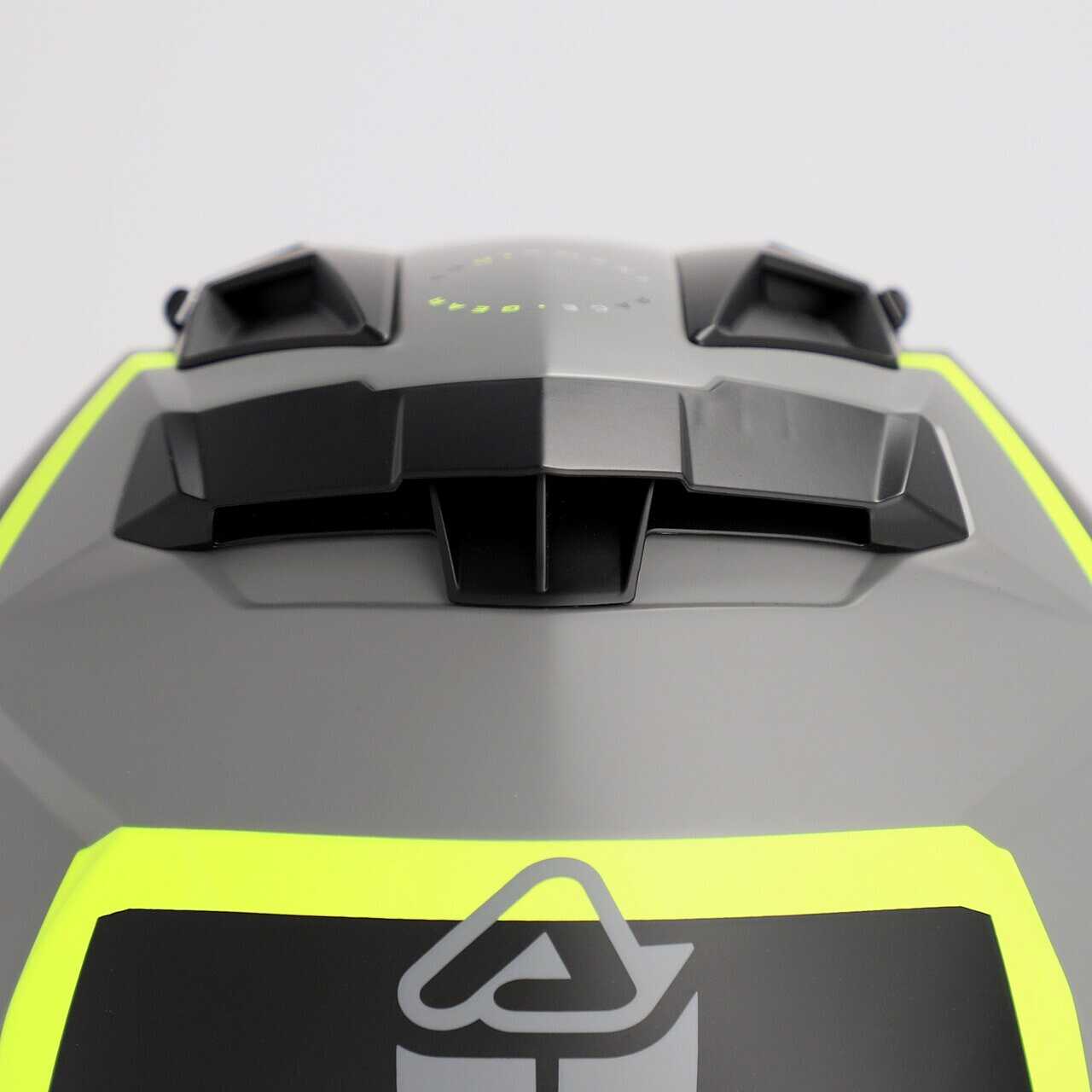 Casco Moto Adventure Acerbis Attack Multi Nero Giallo Fluo