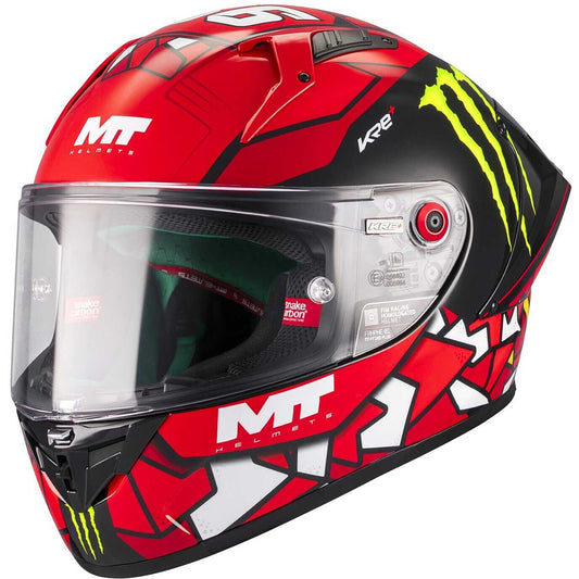 Casco Moto Integrale Mt Helmets TARGO S PIQUERAS B5 Rosso Lucido