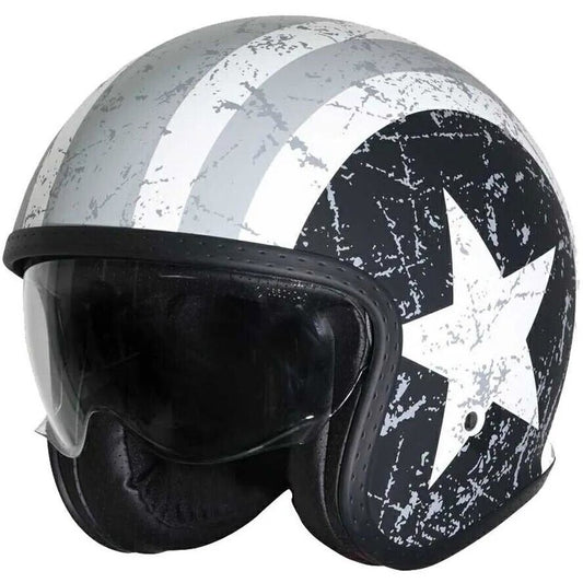 Casco Moto Jet Cafè Racer Origine SPIRIT Rebel Star Opaco