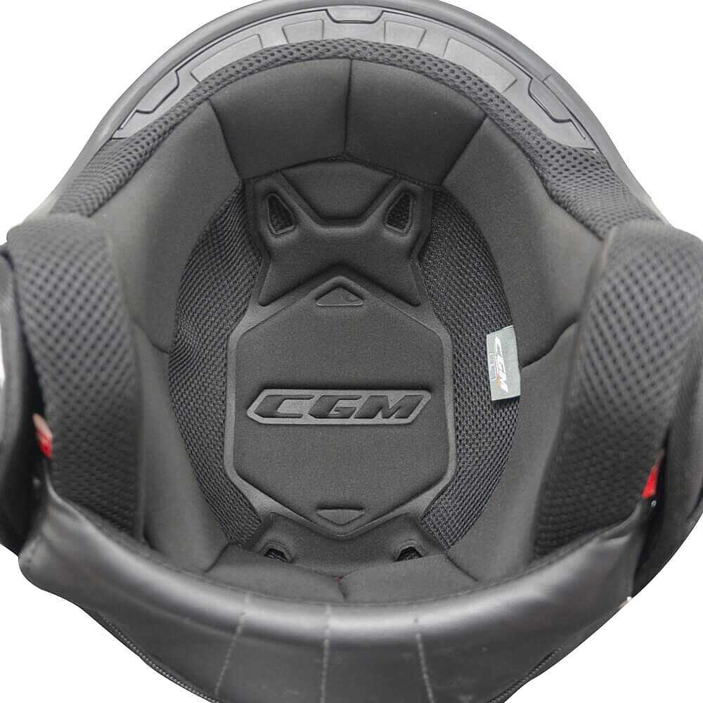 Casco Moto Jet CGM 191A PIX MONO Nero opaco Visiera lunga