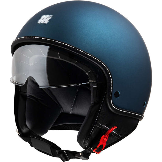 Casco Moto Jet Motocubo 717 BEETLE Blu Opaco (22.06)
