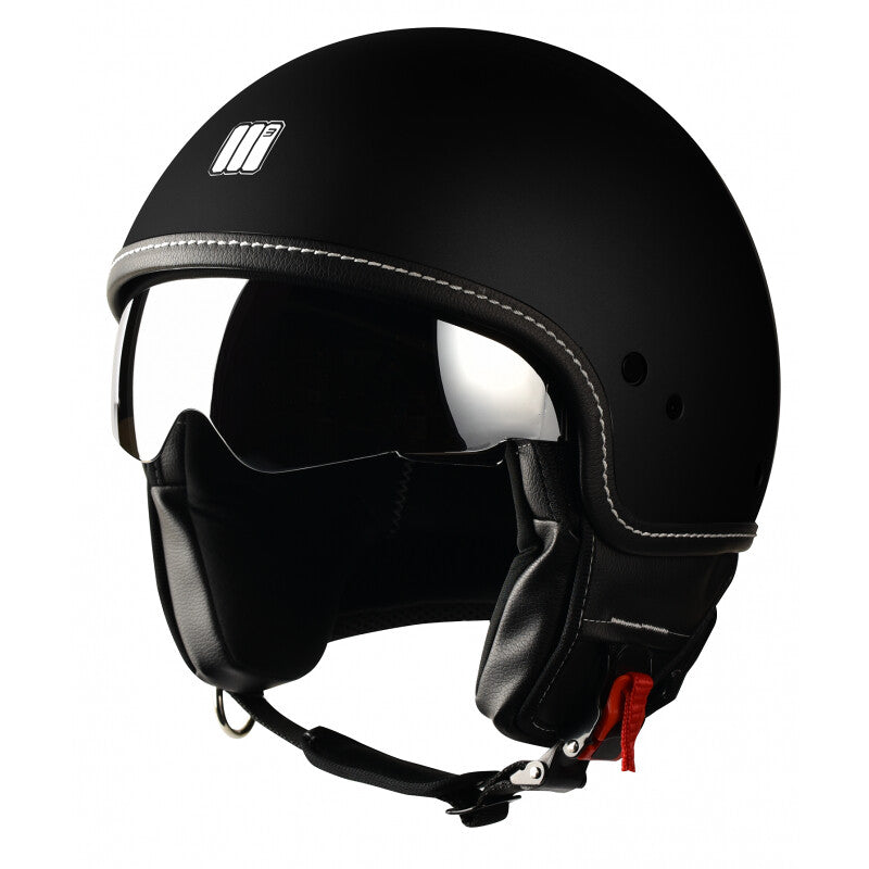 Casco Moto Jet Motocubo 717 BEETLE Nero Opaco (22.06)