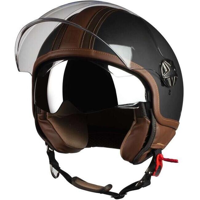 Casco Moto Jet Motocubo 727 TOP CUBE Nero Opaco (22.06)