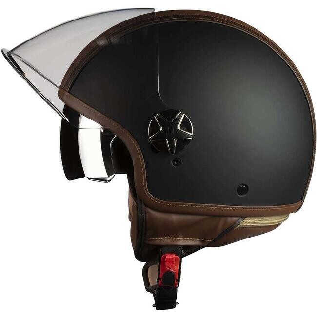 Casco Moto Jet Motocubo 727 TOP CUBE Nero Opaco (22.06)