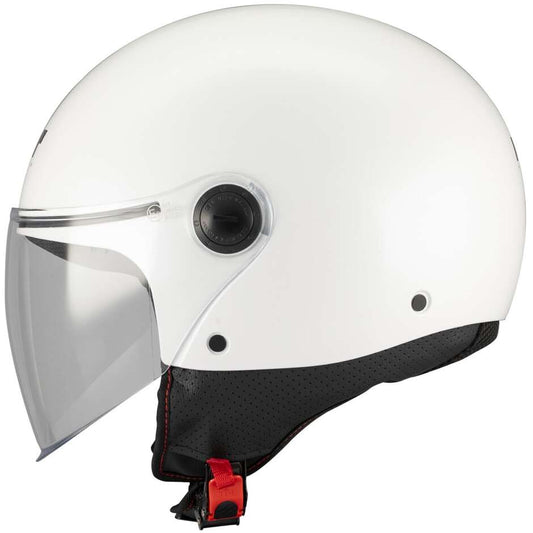 Casco Moto Jet Mt Helmets STREET S PURE A0 Bianco Lucido