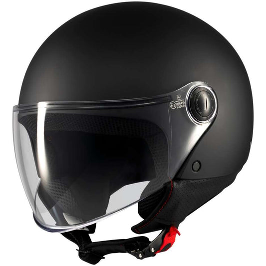 Casco Moto Jet Mt Helmets STREET S PURE A1 Nero Opaco