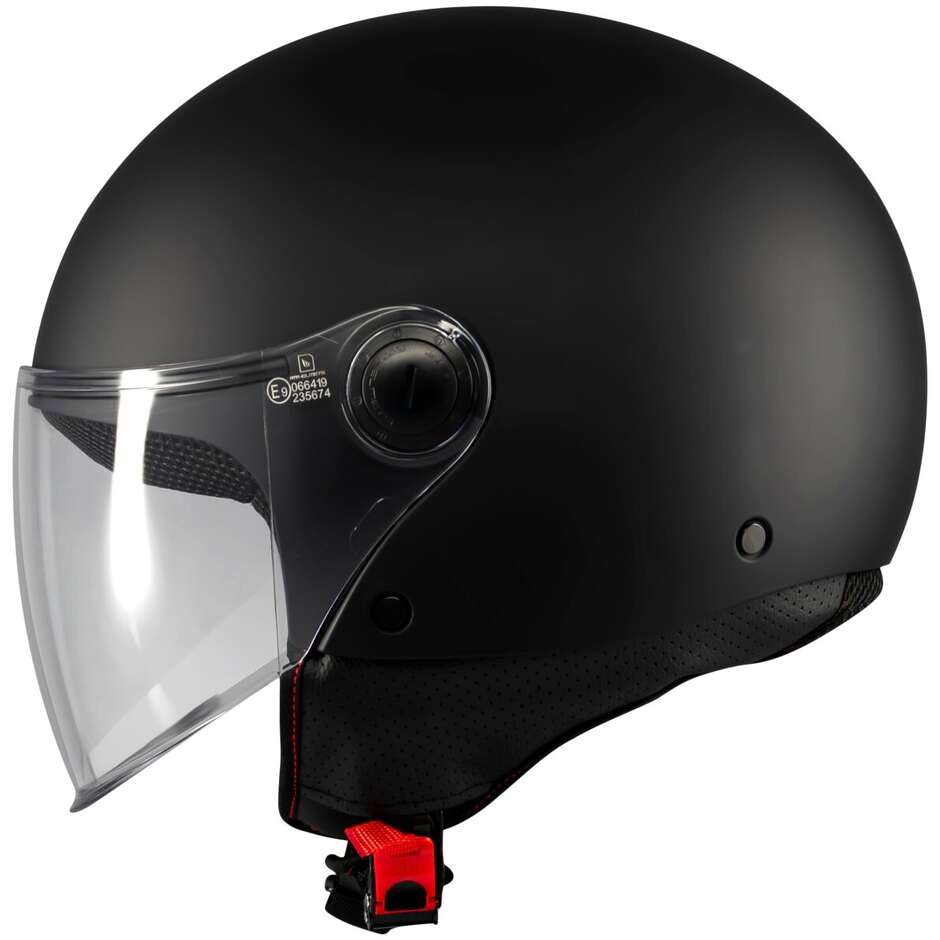Casco Moto Jet Mt Helmets STREET S PURE A1 Nero Opaco