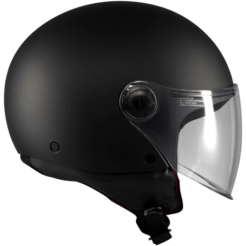 Casco Moto Jet Mt Helmets STREET S PURE A1 Nero Opaco
