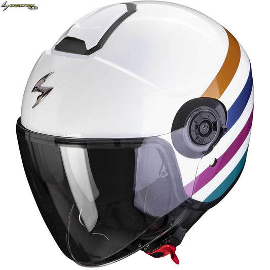 Casco Moto Jet Scorpion EXO-CITY II BEE Bianco Verde Oro (In Esaurimento)
