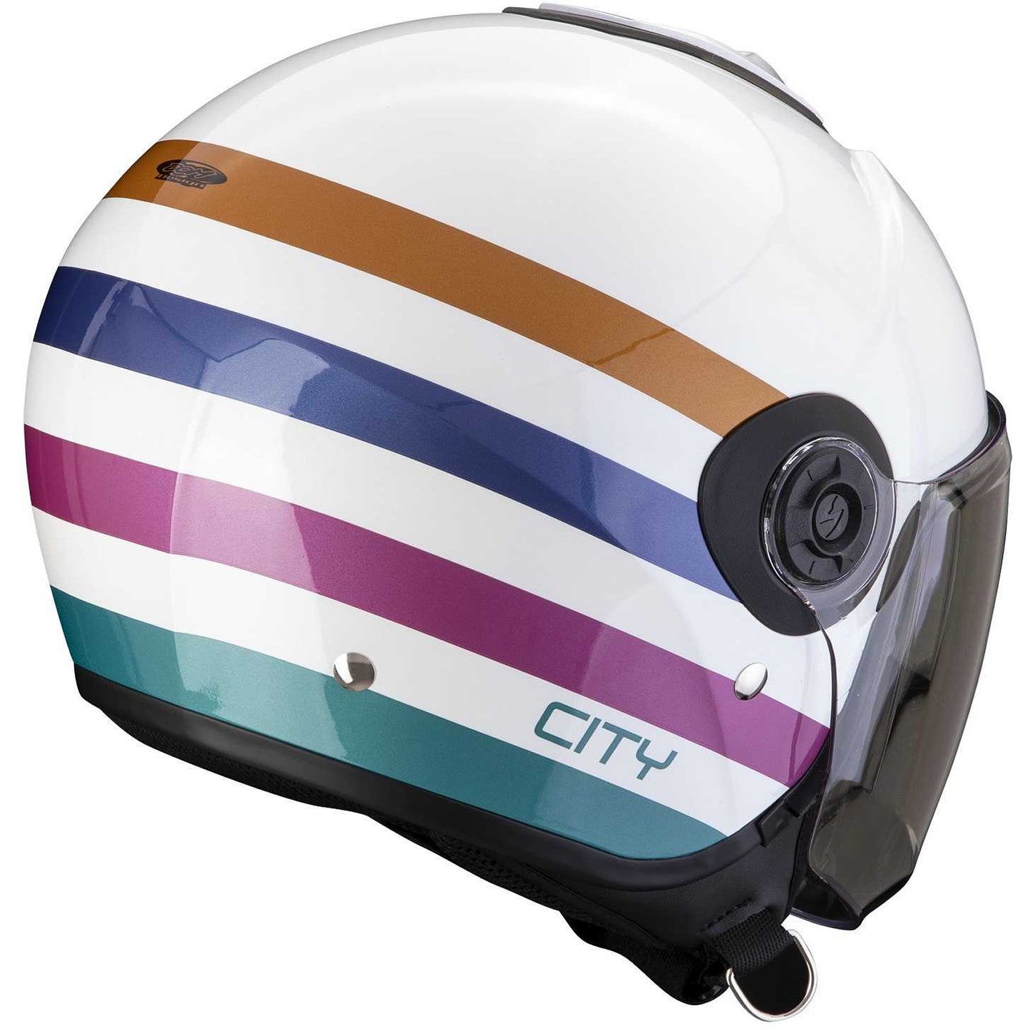 Casco Moto Jet Scorpion EXO-CITY II BEE Bianco Verde Oro (In Esaurimento)