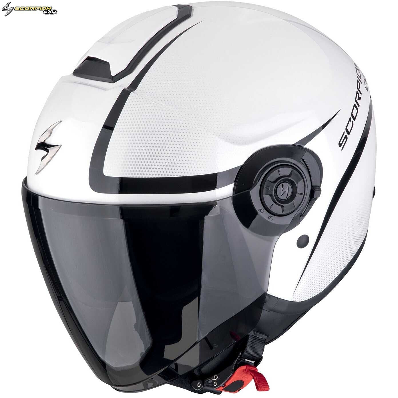 Casco Moto Jet Scorpion EXO-CITY II INTERCITY Bianco Nero (In Esaurimento)