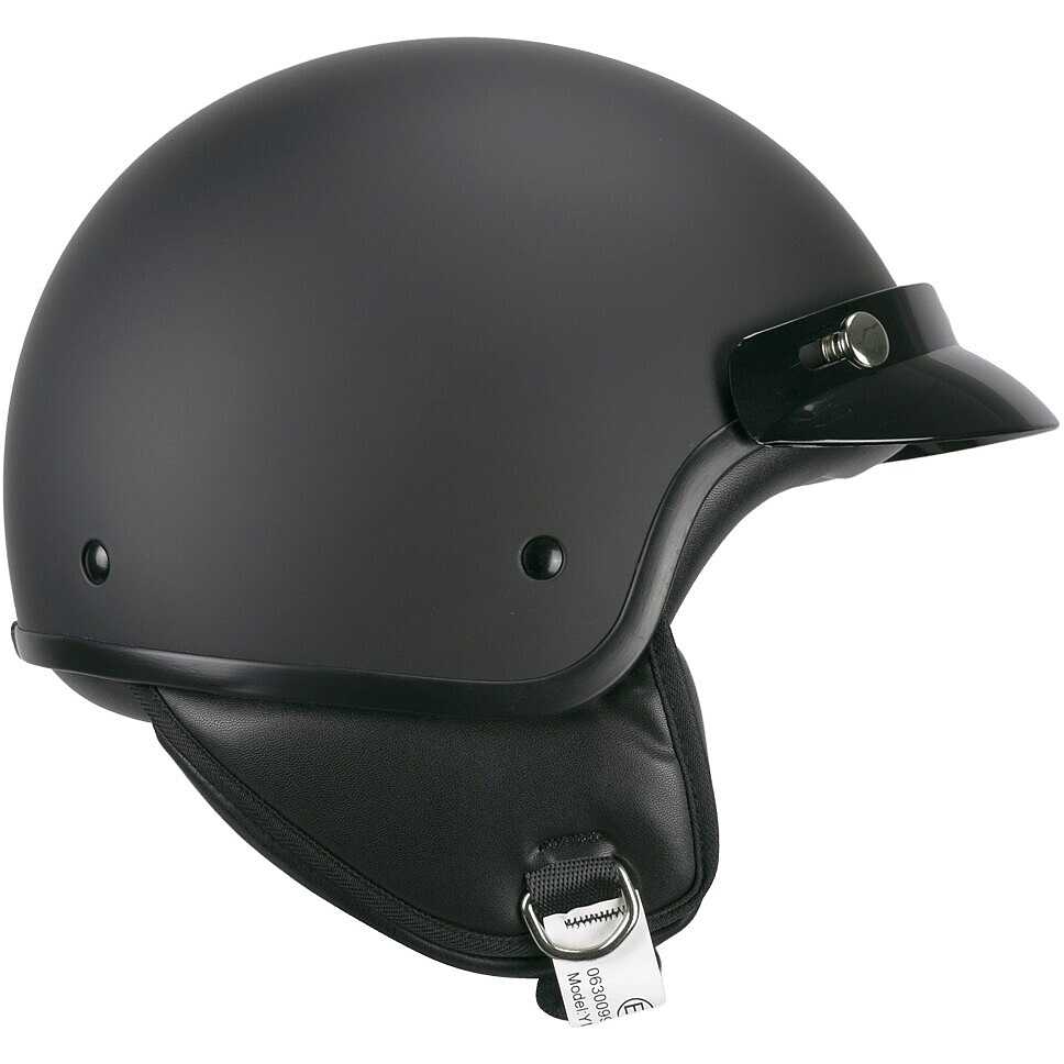 Casco Moto Jet Ska-P 1FHA SMART 3 Bottoni Nero opaco