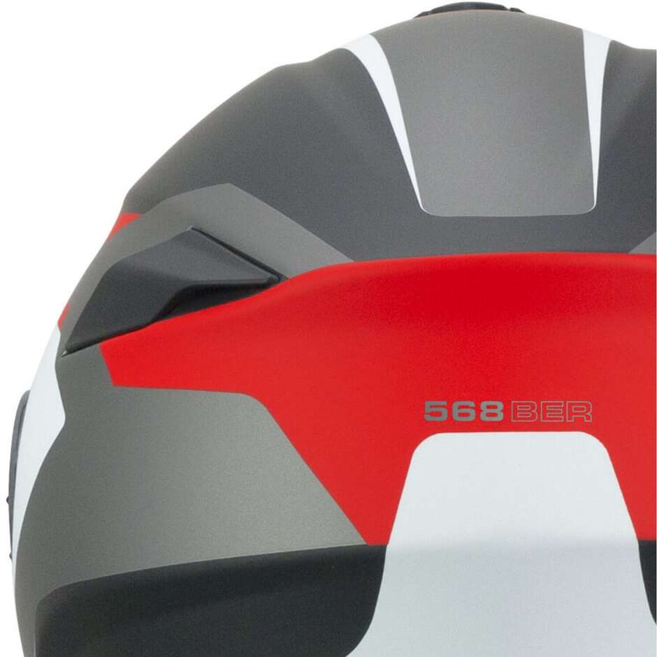 CASCO MODULARE CGM BER DRESDA Nero Rosso opaco 22.06 (In Esaurimento)