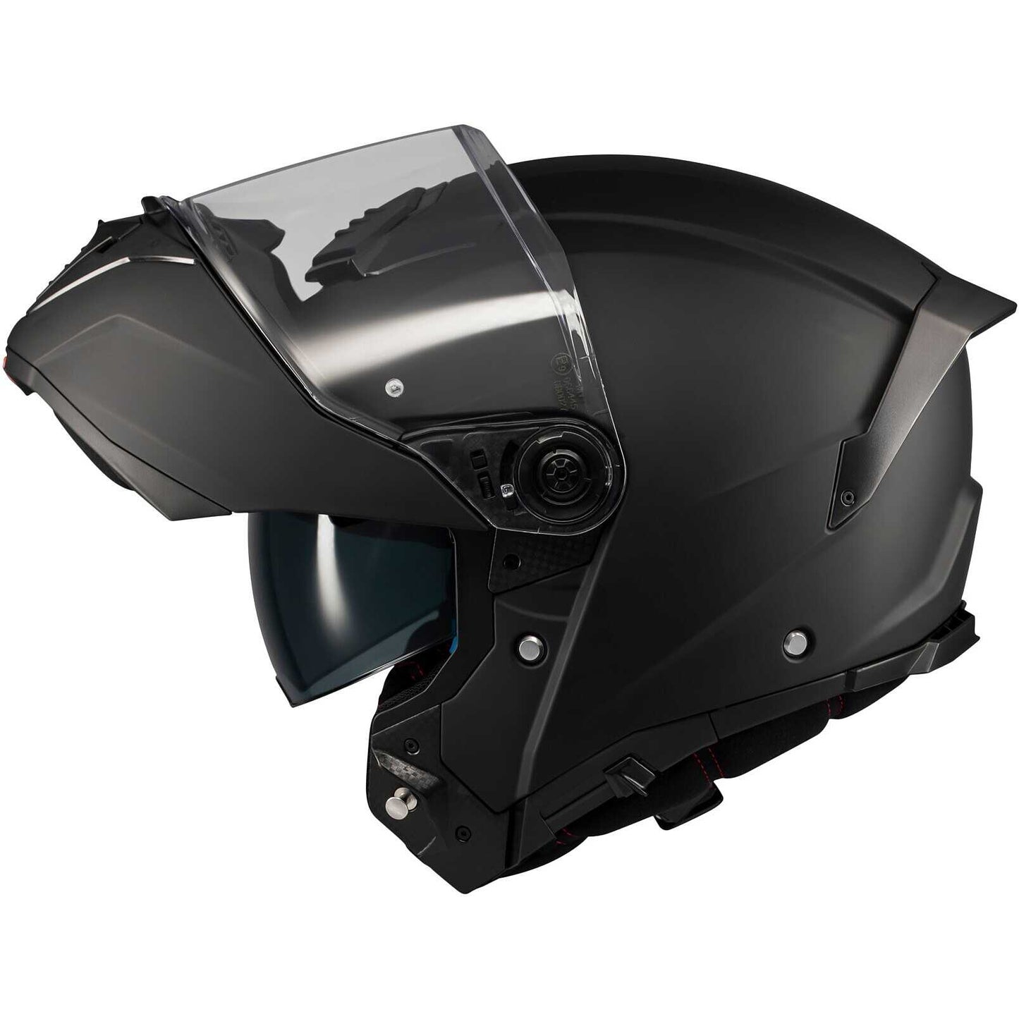 Casco Moto Modulare P/J Mt Helmets ATOM 2 SV PURE A1 Nero Opaco