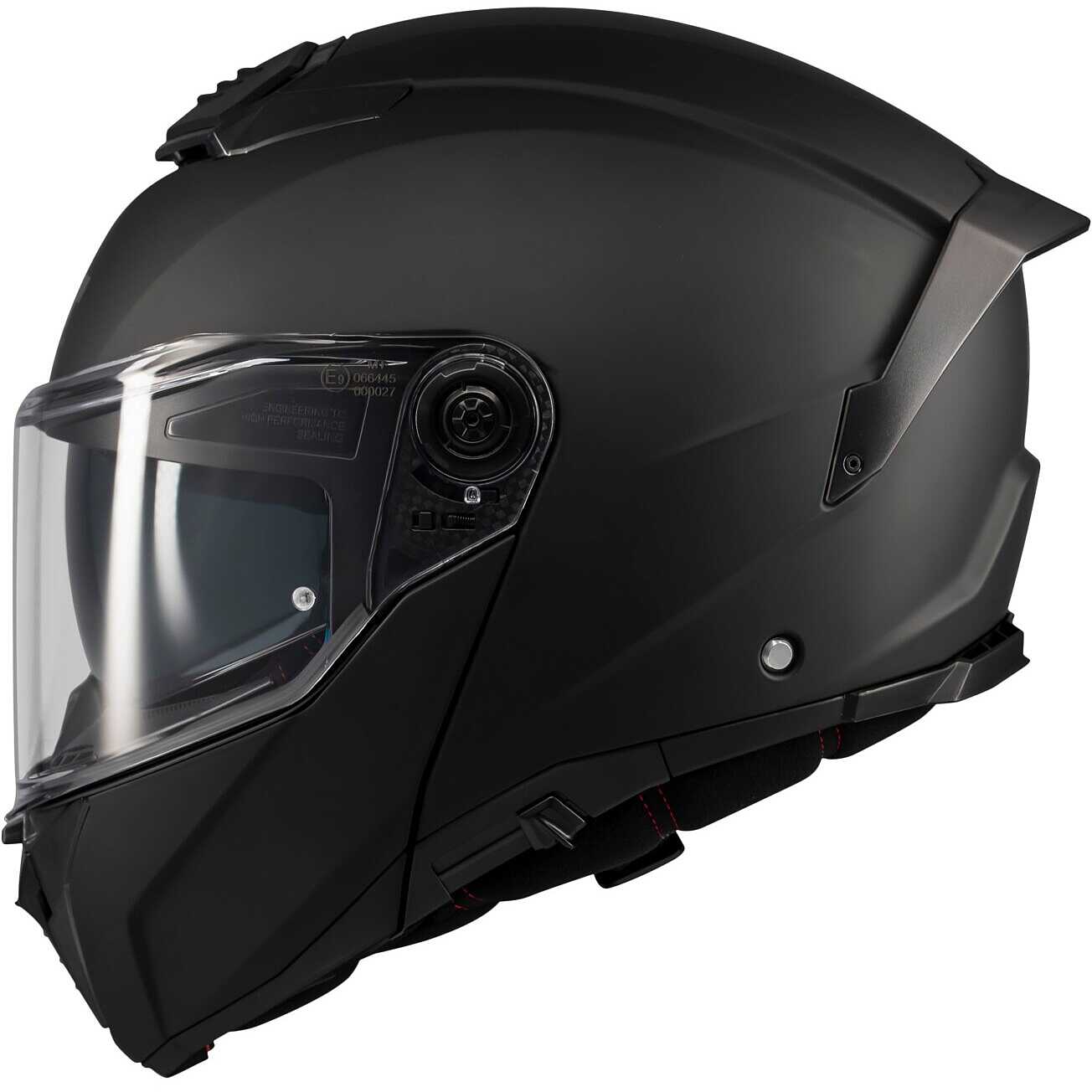 Casco Moto Modulare P/J Mt Helmets ATOM 2 SV PURE A1 Nero Opaco