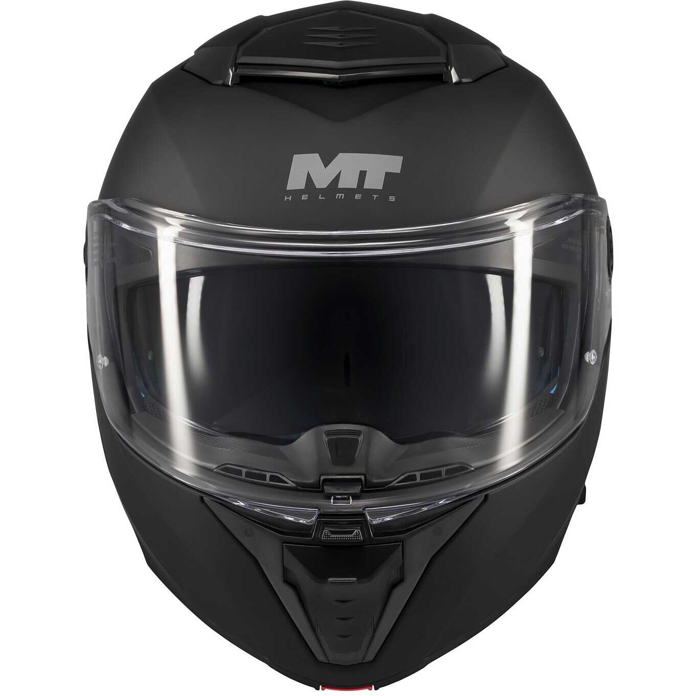 Casco Moto Modulare P/J Mt Helmets ATOM 2 SV PURE A1 Nero Opaco