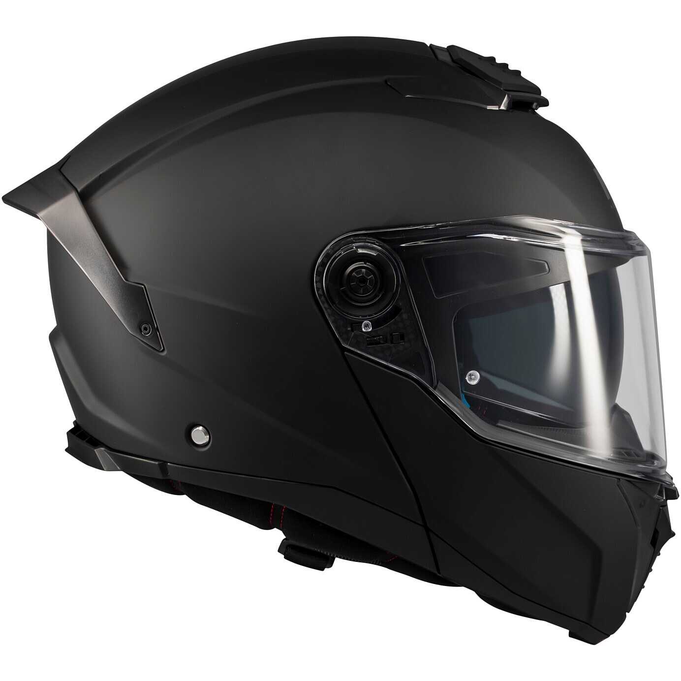 Casco Moto Modulare P/J Mt Helmets ATOM 2 SV PURE A1 Nero Opaco