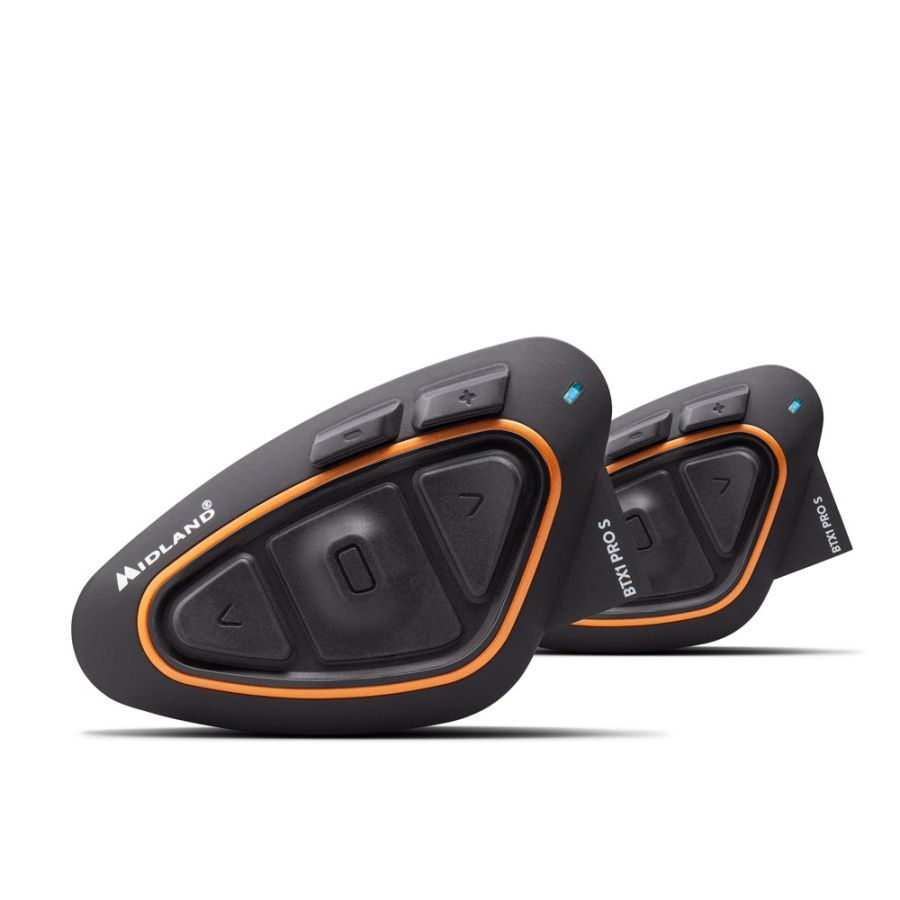 INTERFONO MIDLAND BTX1 PRO S CON HI-FI SPEAKER DOPPIO (2 PEZZI) Conference 4 persone fino a 800 m