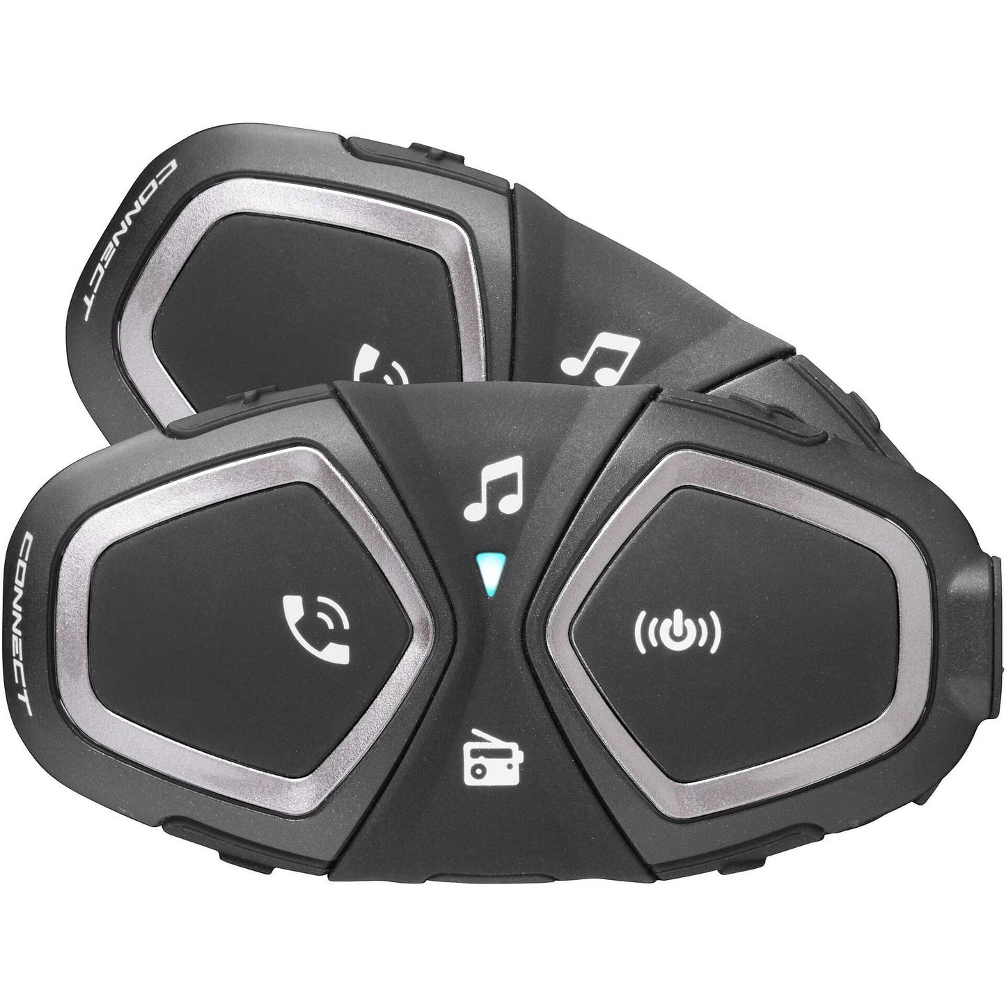 Kit Coppia di Interfoni Moto Bluetooth Cellular Line CONNECT (2 PEZZI) fino a 2 motociclisti e 300 metri