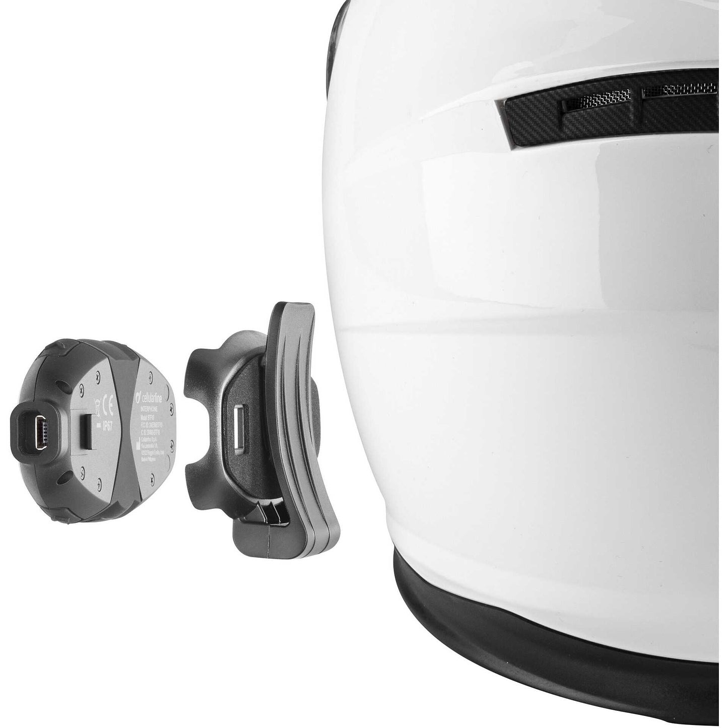 Kit Coppia di Interfoni Moto Bluetooth Cellular Line CONNECT (2 PEZZI) fino a 2 motociclisti e 300 metri