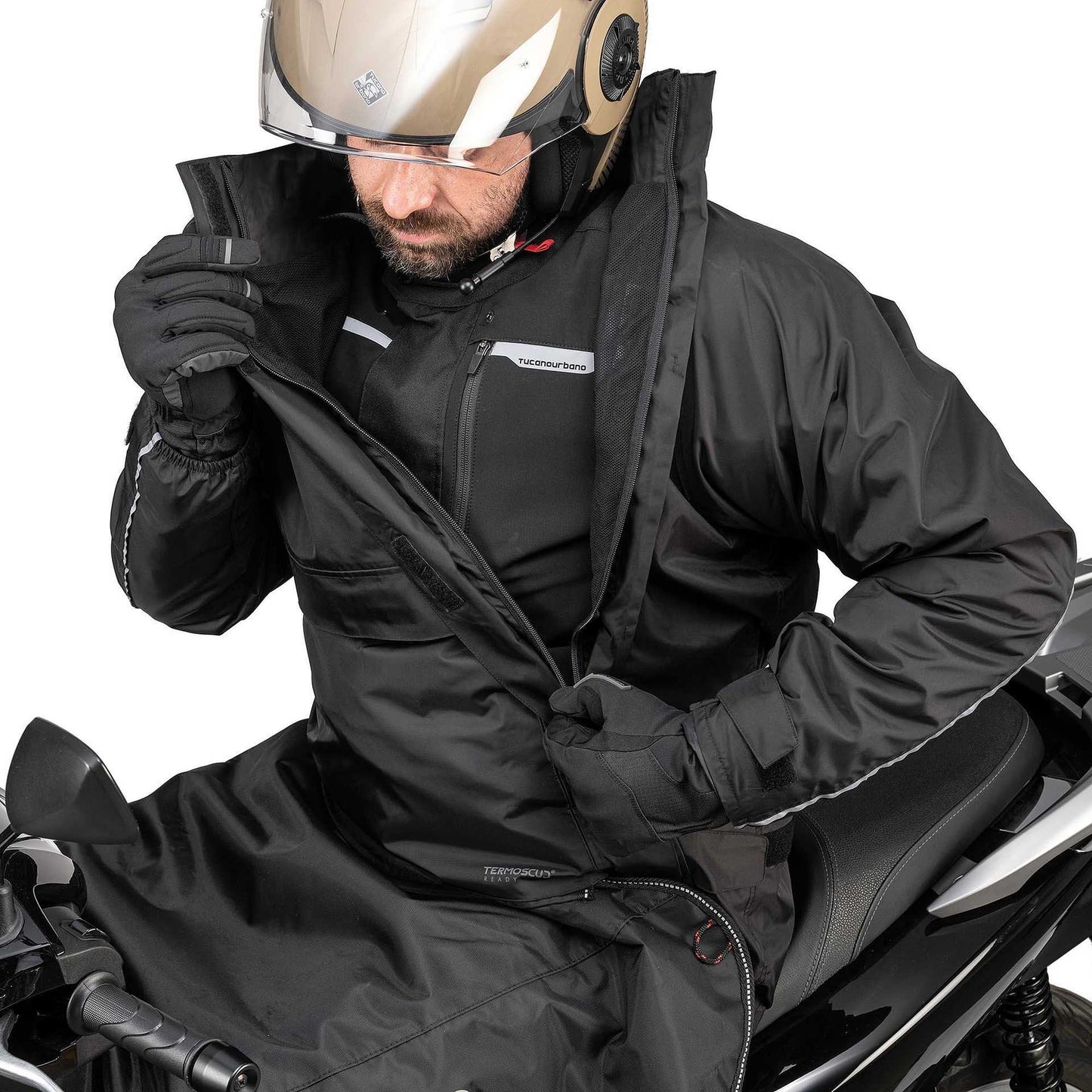 Giacca Antipioggia Termoscud Ready Tucano Urbano 565 TUCANORAK Nero